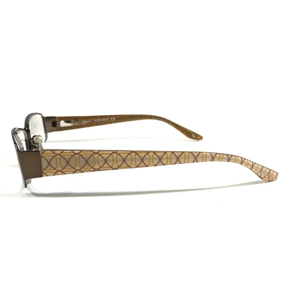 Nine West Eyeglasses Frames NW415 0W44 Brown Gold Rectangular 51-16-130